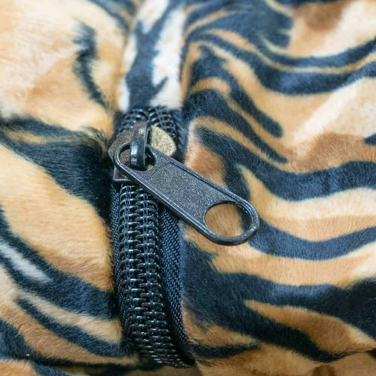 Ultimate Sack 5000 Large Adult Bean Bag Chair 5 ft. Tiger Fur Foam Filled Machine Washable Covers Walmart