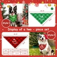 thumbnail image 4 of Christmas Dog Bandanas Funny, Dog Christmas Scarf 2 Packs, Pets Festive Plaid Décor for Medium Large Dogs, 4 of 5