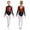 Red, variant on iiniim Girls Leotard Shiny Color Block Long Sleeve Gymnastic Athletic Bodysuit for Yoga Sports Dancewear Light Blue 8