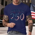thumbnail image 2 of TOWED22 Men's America 250 Printed Casual T-Shirt 4Th of July American Flag Patriotic Tee(Dark Blue,XXL), 2 of 7