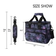 thumbnail image 3 of FORMRS Insulated Cooler Bag 24 Cans Capacity Soft Leakproof Lunch Box with Side Pockets, Purple Sky Pattern, 3 of 7