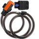 thumbnail image 3 of Cycle Lock Portable Bicycle Accessories For Electric Bikes Scooters Nickel Plated Lock Core High Strength Steel Wire 39.30X1.57X1.49in 1Pcs, 3 of 5