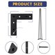 thumbnail image 2 of QinaQin Patas hairpin metálicas de uso rudo para muebles, resistentes al óxido, con protectores de goma y soporte de hasta 1000 lb, ideales para mesa o banco, 2 of 8
