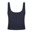 thumbnail image 5 of Trendy Queen Women's Tank Tops Double Lined Crop Sleeveless Going Out Camisole Women's Soft Stretch Tank Tops with Double Lined Construction Navy S, 5 of 7