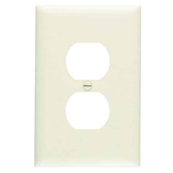 TPJ8LACC70 Duplex Jumbo Wall Plate, 1 Gang, Almond