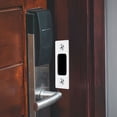 thumbnail image 4 of LOLIPPYY 6Pcs Screen Door Strike Plate Deadbolt Cover Plate Satin Nickel for Effective Door Locking, 4 of 8
