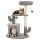 thumbnail image 1 of EDX Torre Cat Tree Pequeña de 33", Cat Tree con Cama Curva, Acogedor Condominio de Cat, Poste Rascador de Cat, para Gatos de Interior, Gris Claro, 1 of 7