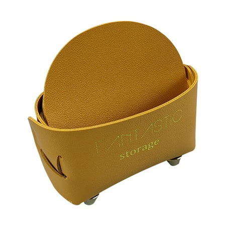 

8 Drink Coasters Premium Pu Leather Coasters And 1 Leather Storage Box