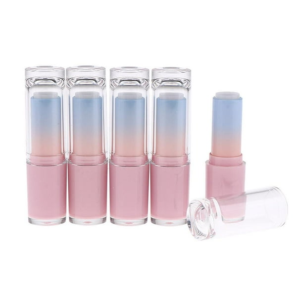 Recipientes de tubos vacíos de bálsamo labial de plástico perfecl 5PCS SET reutilizable