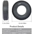 thumbnail image 3 of 5.3-12 530-12 5.30-12 Trailer Tires, Load Range C, 6PR, Set of 2, 3 of 5
