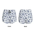 thumbnail image 3 of Rocae Dark Blue Snowflakes for Women's Athletic Shorts Workout Hiking Shorts Athletic Shorts for Running, Yoga, Gym, Sports-Small, 3 of 7