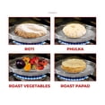 thumbnail image 2 of 8 Inch Dia, Stainless Steel Barbeque Grill, Roaster For Papad, Phukla, Roti, Brinjal Jali / Mesh Griller, for Kitchen Cooking., 2 of 7