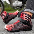 thumbnail image 4 of Bottes et Chaussures de Moto Toutes Saisons pour Hommes et Femmes, Noir Rouge, 39, 4 of 12