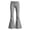 C474 Grey, variant on CONZONE Flared Pants for Little Girls Striped Print Girls Bootcut Pants Mid Waist Trendy Fall School Trousers with Pockets Size 5-6 Years