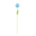 thumbnail image 2 of Tejiendo Tulipanes Ramo de flores artificiales de punto de 2 piezas para decoración del hogar,oficina,bodas y fiestas (azul cielo) Rkxzt, 2 of 8