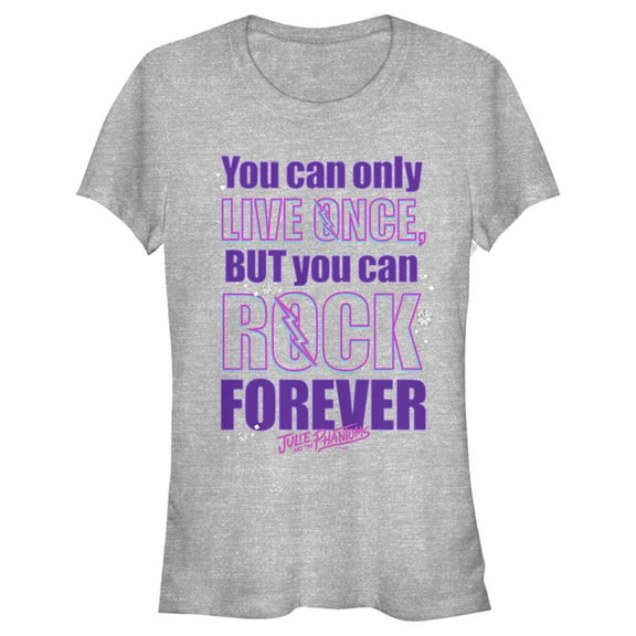 Junior's Julie and the Phantoms Rock Forever Mantra  Graphic T-Shirt