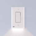 thumbnail image 2 of 3 Pack - SnapPower SwitchLight - LED Night Light - For Single-Pole LIgHT SWITcHES - Light Switch Plate With LED Night Lights - Adjust Brightness - Auto OnOff Sensor - (Rocker, White), 2 of 4