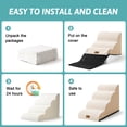 thumbnail image 4 of PetSafe Curved Dog Stairs – Foam Ramp for Small Pets, Non-Slip Ladder for Bed & Sofa with Waterproof Cover, 4 of 5