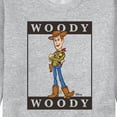 thumbnail image 3 of Toy Story 4 - Type Block Woody - Men's Crew Neck Fleece Pullover, 3 of 5