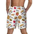 thumbnail image 3 of Kdxio Fast Food Print Men'S Swim Trunks With Compression Liner 7 Inch Inseam Quick Dry Swim Shorts, 3 of 7