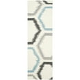 thumbnail image 3 of SAFAVIEH Dhurries Taryn Geometric Runner Rug, Ivory/Multi, 2'6" x 8', 3 of 9