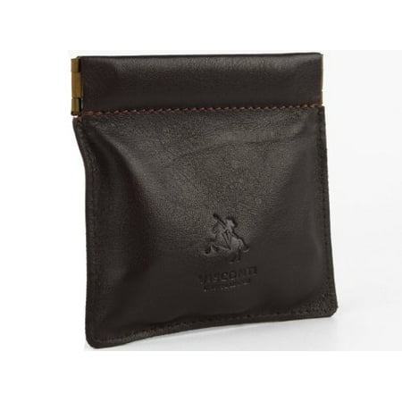 VISCONTI - Visconti Mens Genuine Quality Small Italian Style Leather Coin Purse Pouch ...
