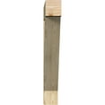 thumbnail image 2 of Ekena Millwork 6"W x 36"D x 42"H Traditional Block Rough Sawn Bracket, Douglas Fir, 2 of 4