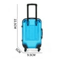 thumbnail image 6 of BAELLERT Kids Mini Luggage Toy with Retractable Handle Large Capacity Transparent 4 Spinner Wheels Cosmetics Snacks Storage Doll Travel Rolling Suitcase, 6 of 8