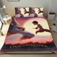 thumbnail image 1 of Guardián de dragones Conjunto de sábanas temático, trío de piezas, cómodo y amigable con la piel, diseño único, regalo de decoración para el hogar para familiares, amigos y fans,140cm *210cm, 1 of 6