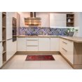 thumbnail image 6 of Ahgly Company Machine Washable Indoor Rectangle Traditional Chestnut Brown Area Rugs, 7' x 9', 6 of 7