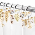 thumbnail image 6 of Shower Curtain 60"W x 72"L Fall Thanksgiving Yellow Pumpkins Leaves Fabric Shower Curtains Set with Hooks Water Repellent Bathroom Curtains Machine Washable Bathroom Accessories, 6 of 6