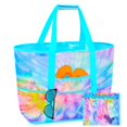 thumbnail image 1 of Bolsa de Playa Fiodrimy de Malla para Niñas y Mujeres con 10 Bolsillos y Cremallera, 1 of 7