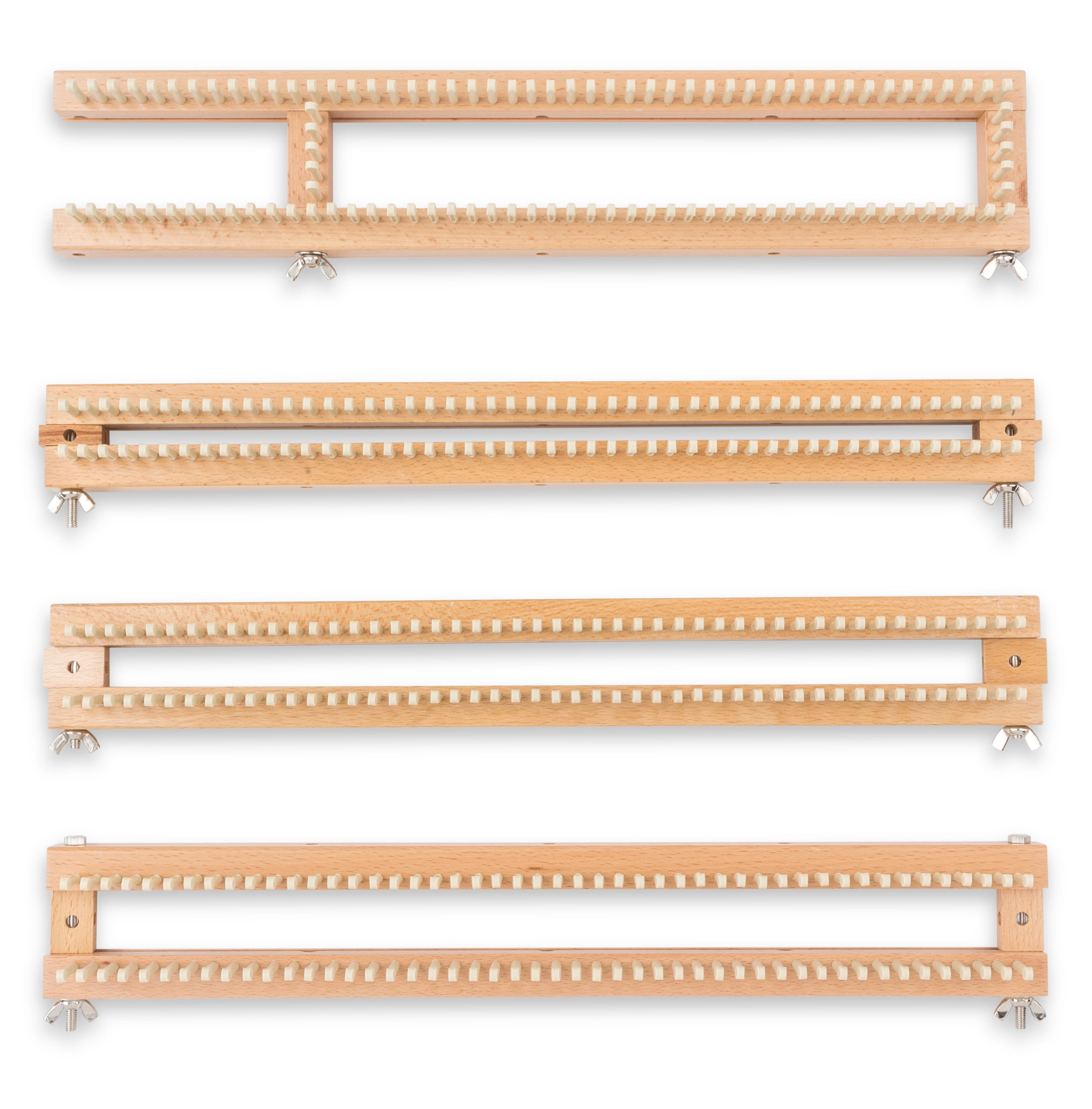 Authentic Knitting Board All-n-One Knitting Loom, 104 pegs, Wood Adjustable Knitting Loom