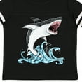 thumbnail image 4 of Inktastic Great White Shark Jumping Boys or Girls Toddler T-Shirt, 4 of 5