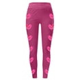 thumbnail image 4 of MKLEKYY Leggings push up para mujer, con estampado floral, de cintura alta, para yoga y fitness, pantalones deportivos de realce 2, 4 of 4