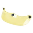 thumbnail image 1 of Visera de casco, reemplazo directo de accesorios, protección solar, fácil instalación, protector de parasol con 3 broches para cascos 3/4 Amarillo transparente, 1 of 8