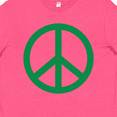 thumbnail image 4 of Inktastic Green Symbol Peace Sign Youth T-Shirt, 4 of 5