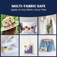 thumbnail image 3 of BLUEBIRD Fabric Paint, White, 8.5 Fl Oz, Permanent Fabric Paints for Clothes, and Furniture Upholstery, 3 of 6