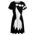 thumbnail image 4 of Wilma Flintstones Dress Fashion Beach Short Sleeve Dresses Female Party Printed Sundress, 4 of 7