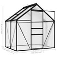 thumbnail image 4 of vidaXL Serre Anthracite Aluminium 2.47 M2, 4 of 5