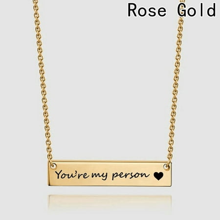 KABOER you are my person Necklace couple Necklaces Best Friend Necklace Friendship Jewelry Gift For Lover (Best Jewellery Courses In The World)
