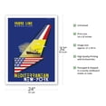thumbnail image 2 of Mediterranean New York - Fabre Line Marseilles - Vintage Ocean Liner Travel Poster by J. Tonelli c.1950 - Bamboo Fine Art 290gsm Paper Print (Unframed) 24x32in, 2 of 4
