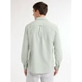 thumbnail image 3 of Free Assembly Men's Oxford Woven Shirt With Long Sleeves, Sizes XS-3XL, 3 of 5