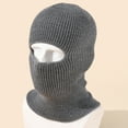 thumbnail image 2 of Balaclava Face Mask 1-Hole for Men Women Winter Knitted Ski Mask Thermal Windproof Outdoor Sports Cap Dark Gray One Size, 2 of 4