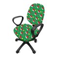 thumbnail image 5 of Psesaysky Washable Computer Chair Protector for Boss Chair, 2 Pieces Rotating Chair Protective Cover Polyester Fabric Desk Chairs Cover Christmas Santa Hat Candy Design, 5 of 8