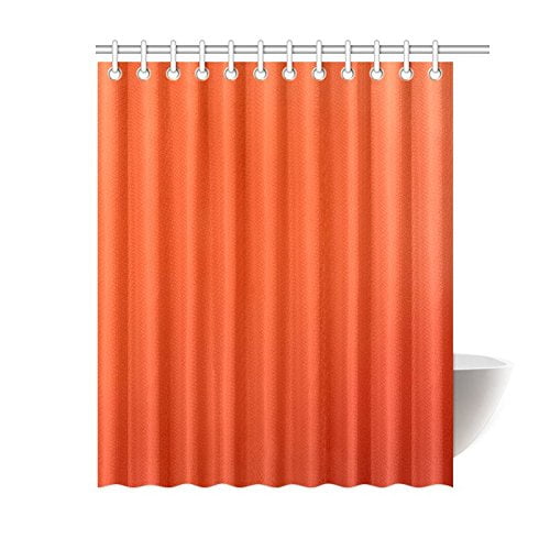 YUSDECOR Red Shower Curtain Bath Curtain Waterproof fabric Polyester