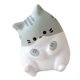thumbnail image 4 of Juguete para apretar, estilo de gato lindo, seguro, suave, PU, resiliencia lenta, juguete decorativo brillante para aplastar, para viajes en familia, oficina, gris, 4 of 9