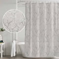 thumbnail image 5 of Grey Branches Shower Curtain, Waterproof Shower Curtains for Bathroom, Vintage Art Farmhouse Washable Fabric Bathtub Curtain Set Bath Decor with 12 Hooks Long 72"x84", 5 of 8
