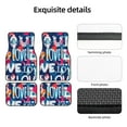 thumbnail image 4 of LAKIMCT Love Words Car Mats, Neoprene Front Rear Floor Mats for Cars, Waterproof Anti-Slip Car Floor Mats Full Set, Universal(4 Pcs), 4 of 6