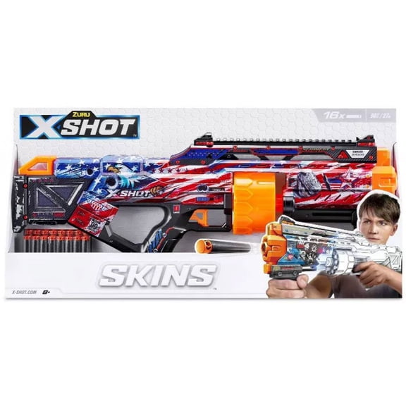 X-Shot Skins Last Stand Defense Force Blaster with 16 Darts